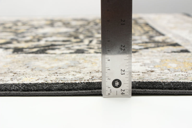 Carpette Legacy noire lavable à la machine - 5 pi 0 po x 7 pi 0 po
