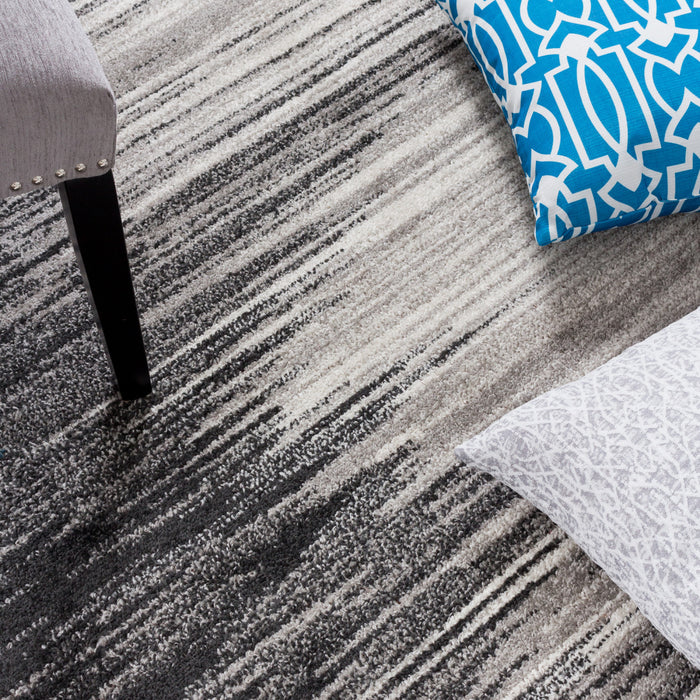 Carpette Lav Waves grise 3 x 5