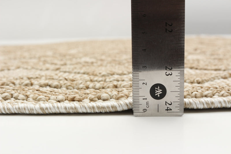 Carpette Simcha taupe - 8 pi 0 po x 8 pi 0 po