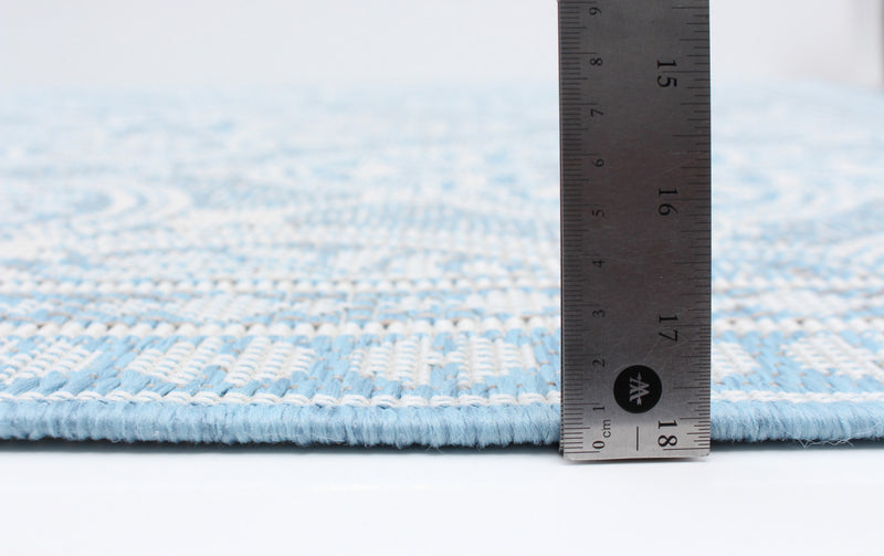 Carpette Neisha Traditional bleu clair 6 pi 7 po x 9 pi 6 po