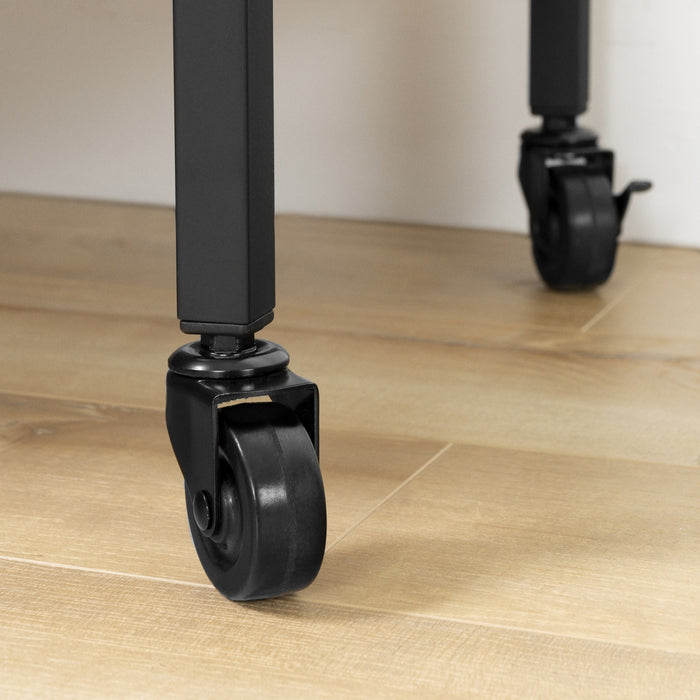 Chariot bar Maliza avec rangement pour bouteilles de vin et support pour verres à vin - imitation marbre Carrare