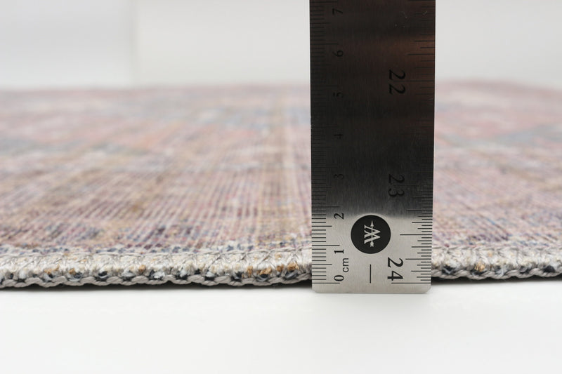 Carpette Samia bleue 7 pi 10 po x 10 pi 0 po