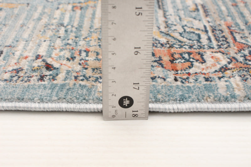 Carpette Baina Heriz bleu - 6 pi 7 pox 9 pi 10 po