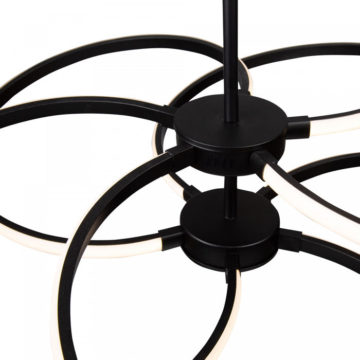 Luminaire suspendu Equinox noir à DEL de 40 W