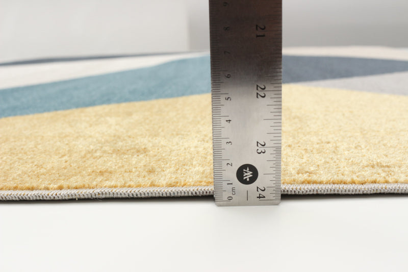 Carpette Gemma multicolore lavable à la machine - 6 pi 0 po x 9 pi 0 po