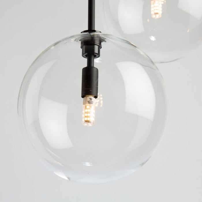 Luminaire suspendu Pinpoint noir à 3 ampoules