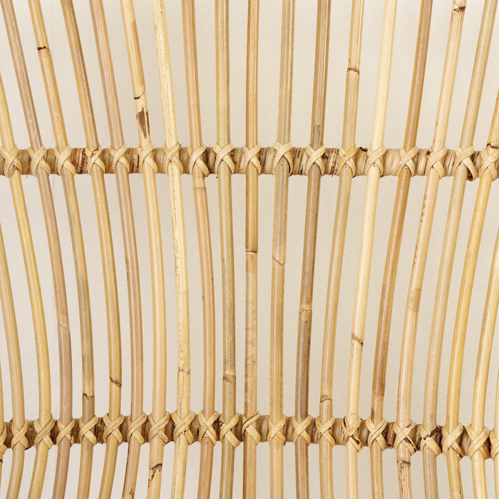 Balka Lot de 2 tabourets en rotin avec accoudoirs Standard - Rotin et noir