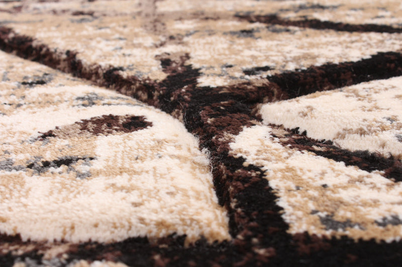 Carpette Cherokee doréechocolat - 6 pi 7 po x 9 pi 6 po