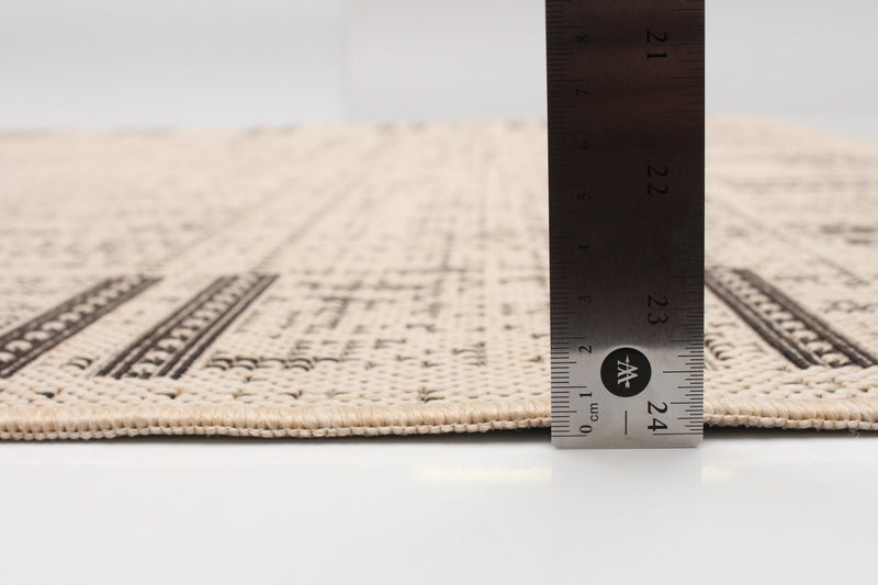 Carpette Joni brun clair - 4 pi 4 po x 6 pi 5 po