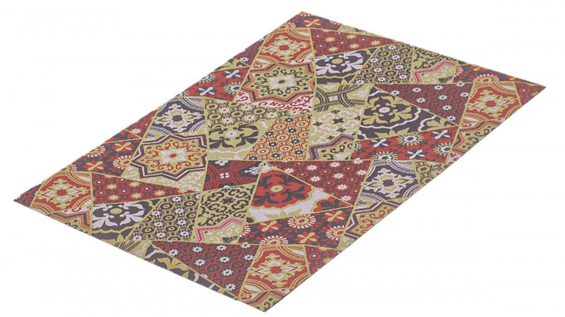 Carpette Bellezza rougevert 2 pi 2 po x 3 pi 0 po