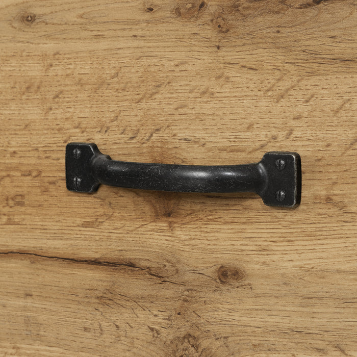 Bureau Tassio avec plateau pour clavier - chêne nordique 