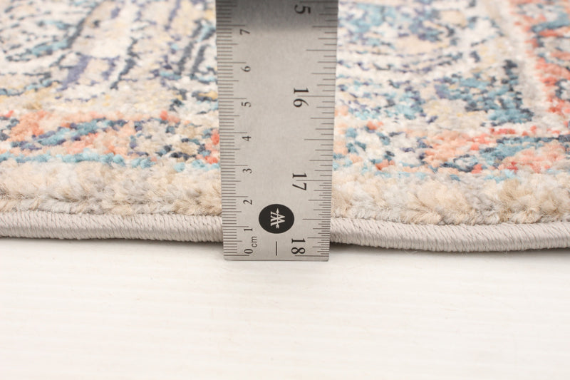Carpette Bolivar Yalameh bleu -gris - 5 pi 3 pox 7 pi 6 po