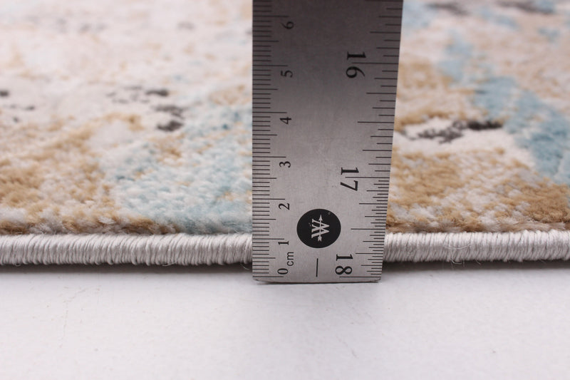 Carpette Tahi grise, bleuetaupe 6 pi 7 po x 9 pi 6 po