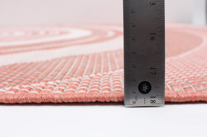 Carpette Neisha Modern corail 5 pi 3 po x 7 pi 3 po