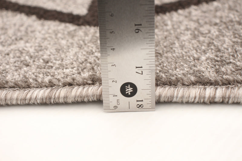 Carpette Anandi gris-brune - 5 pi 3 pox 7 pi 3 po