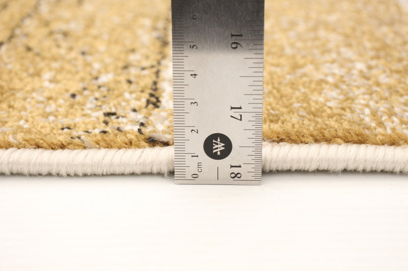 Carpette Aya ivoire-brune - 5 pi 3 pox 7 pi 3 po