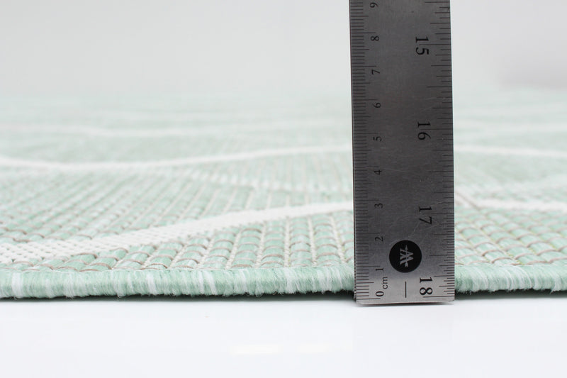 Carpette Neisha Abstract menthe 6 pi 7 po x 9 pi 6 po