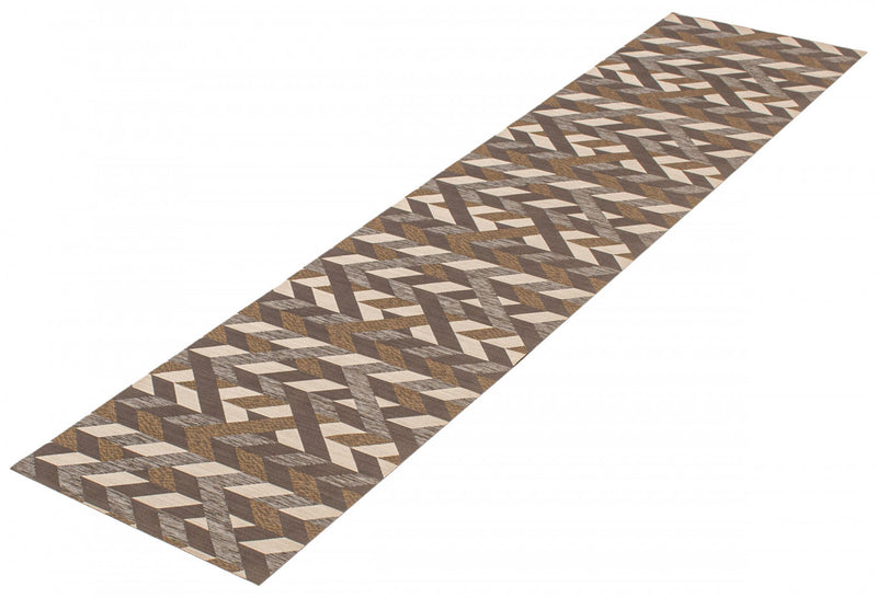 Carpette Bellezza brun foncé 2 pi 2 po x 28 pi 0 po
