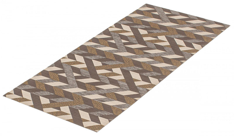 Carpette Bellezza brun foncé 2 pi 2 po x 4 pi 0 po - Ensemble de 2