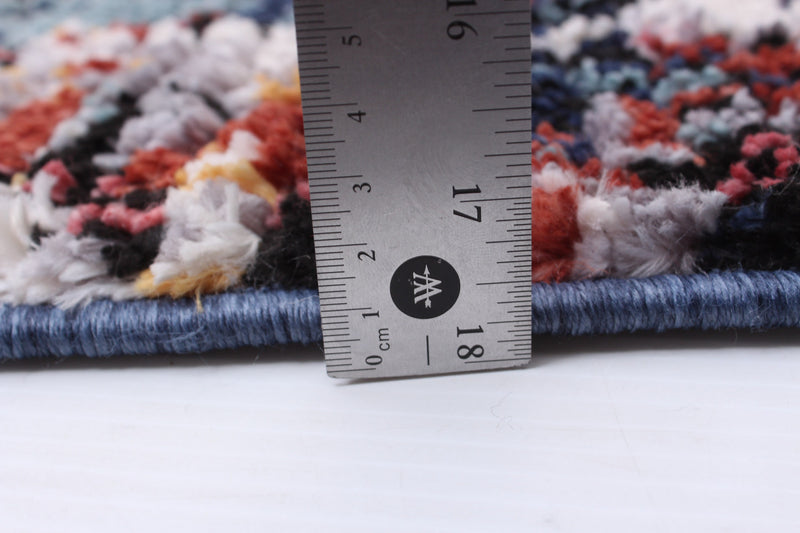 Carpette Paloma Vintage bleue - 6 pi 7 po x 9 pi 6 po