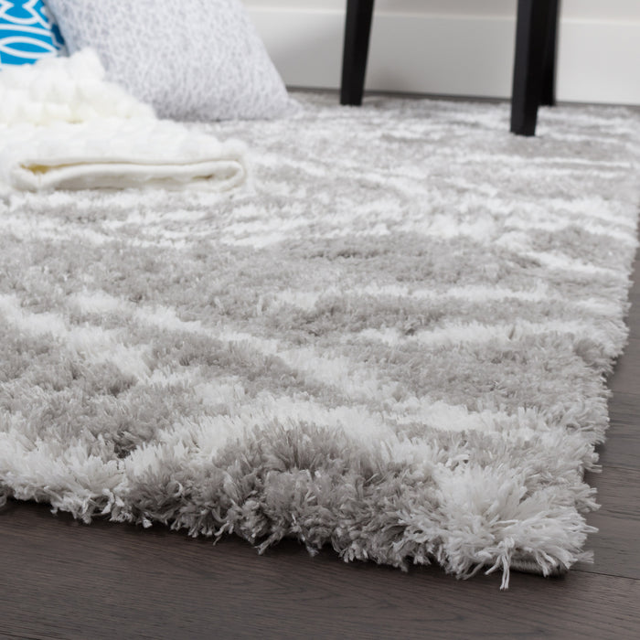 Carpette Ker grise à rayures 5 x 8