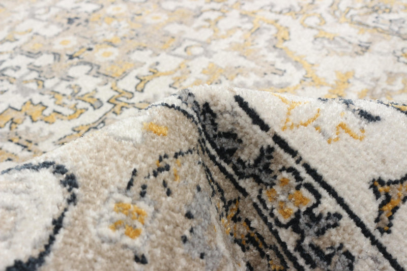 Carpette Legacy ivoire lavable à la machine - 5 pi 0 po x 7 pi 0 po