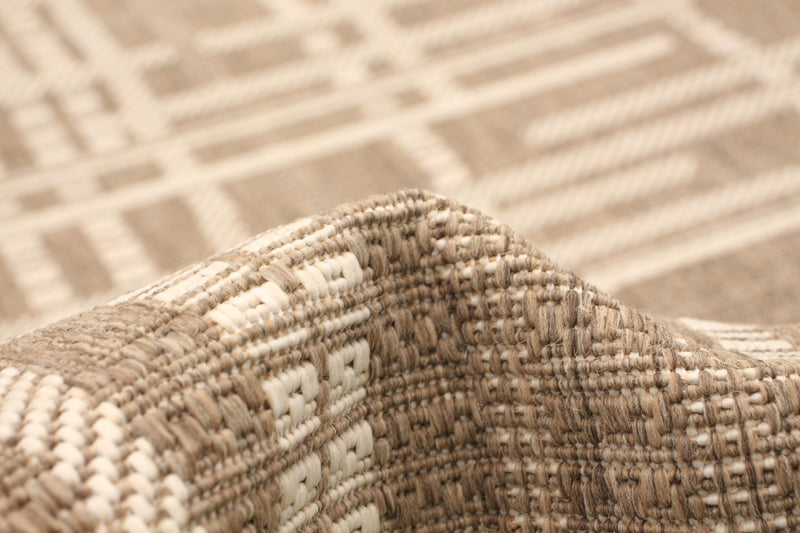 Carpette Sadie Burburry Taupe-Champagne - 5 pi 3 pox 7 pi 7 po