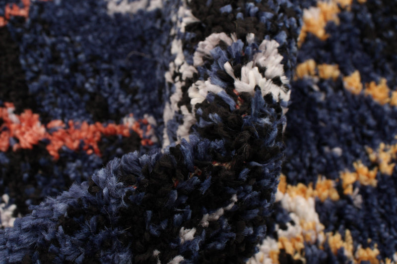 Carpette Makondo Classic bleu marin - 6 pi 7 pox 9 pi 6 po