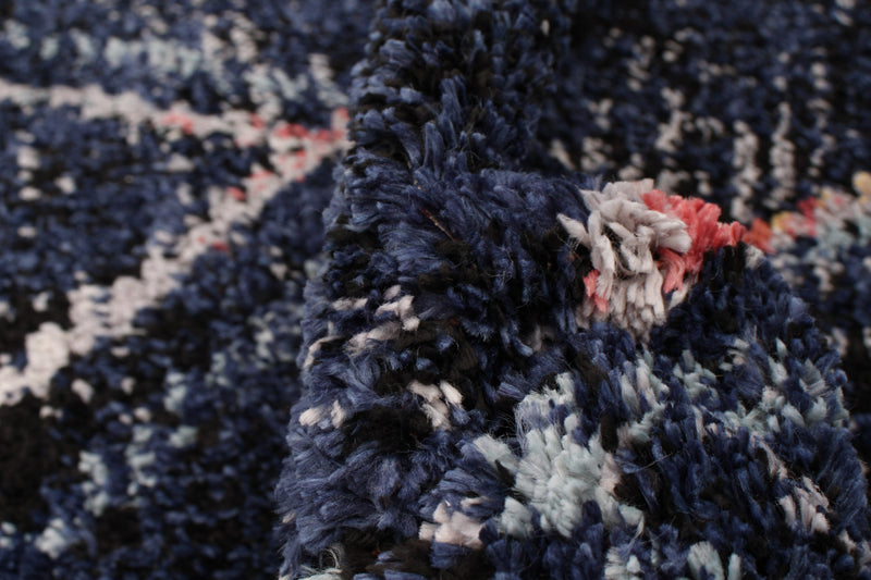 Carpette Makondo Abstract bleu marin - 8 pi 0 pox 10 pi 0 po