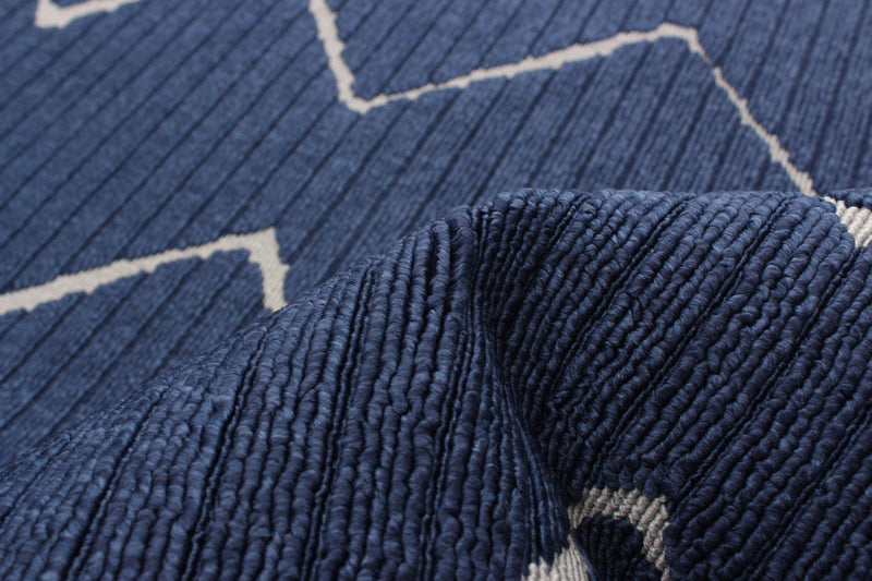 Carpette Kimi bleue 4 pi 7 po x 6 pi 7 po