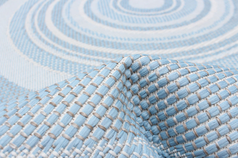 Carpette Neisha Modern bleu clair 6 pi 7 po x 9 pi 6 po