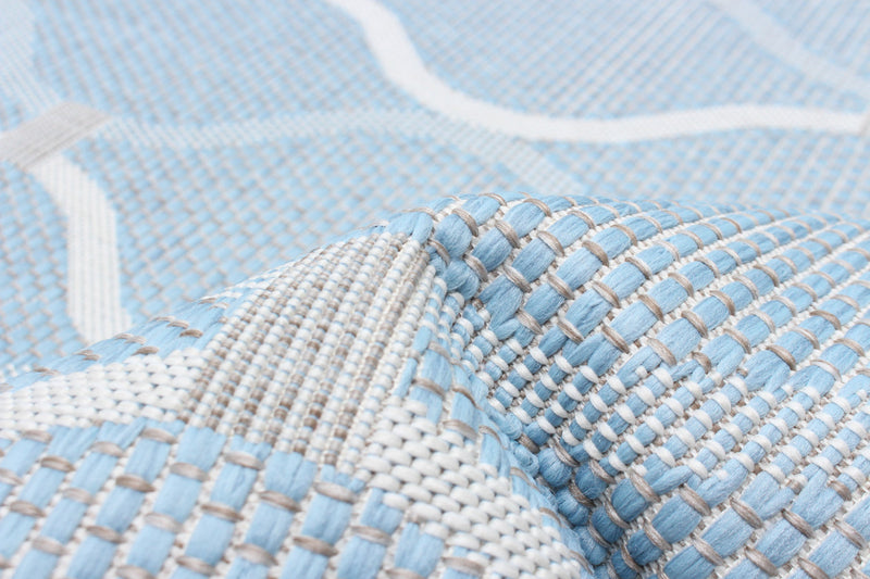 Carpette Neisha Abstract bleu clair 5 pi 3 po x 7 pi 3 po