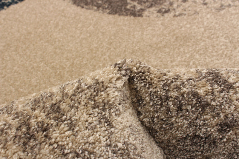 Carpette Ellegance ivoirebleu 6 pi 7 po x 9 pi 6 po