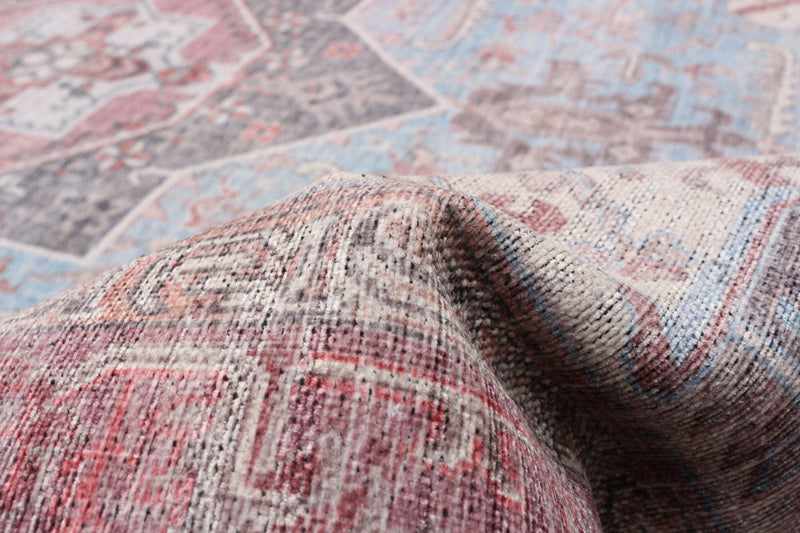 Carpette Ophelia bleue 5 pi 3 po x 8 pi 0 po