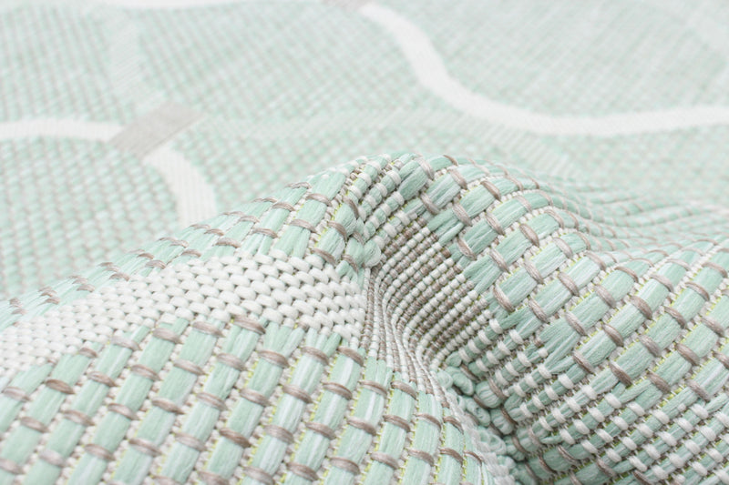 Carpette Neisha Abstract menthe 6 pi 7 po x 9 pi 6 po