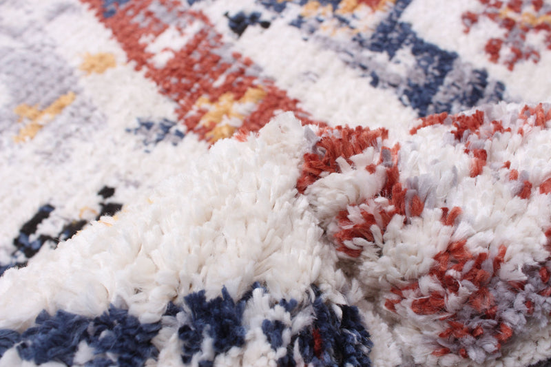 Carpette Paloma Quashqai blanche - 6 pi 7 po x 9 pi 6 po