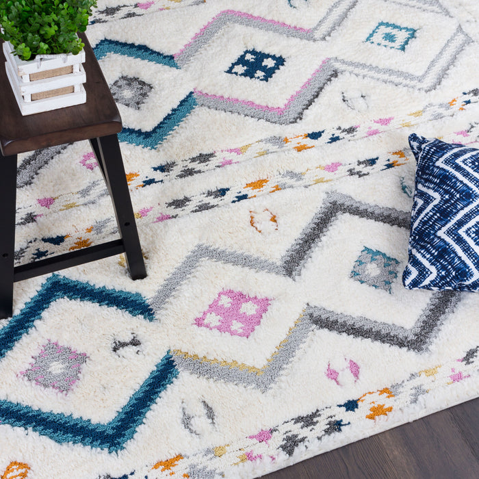 Carpette Lola à motifs de chevrons 3 x 5