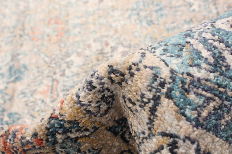 Carpette Bolivar Yalameh bleu -gris - 5 pi 3 pox 7 pi 6 po