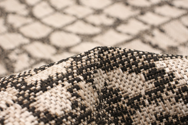 Carpette Sadie Safari argent-noir - 7 pi 10 pox 10 pi 2 po