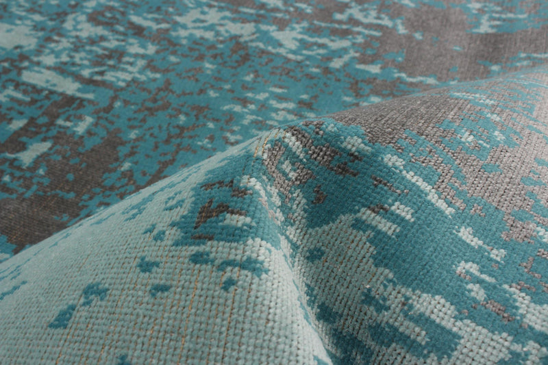 Carpette Mariam turquoise 6 pi 7 po x 9 pi 6 po
