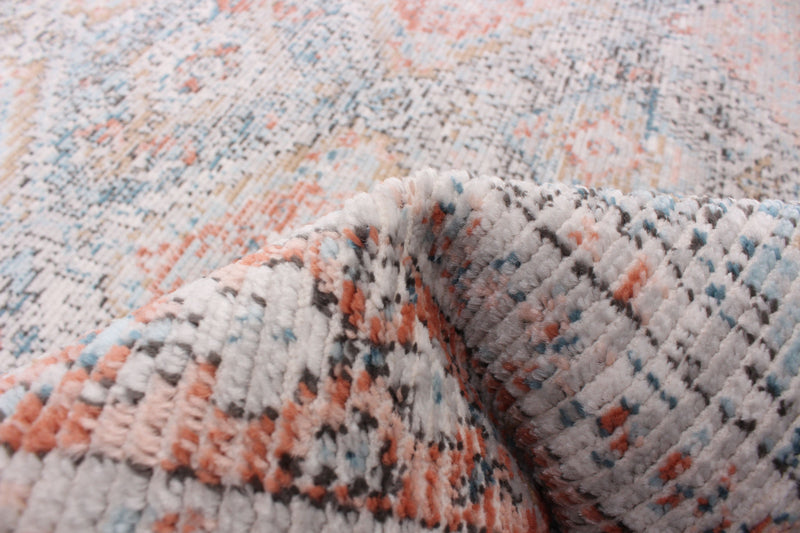 Carpette Leandra cuivrée/bleue 3 pi 11 po x 5 pi 11 po