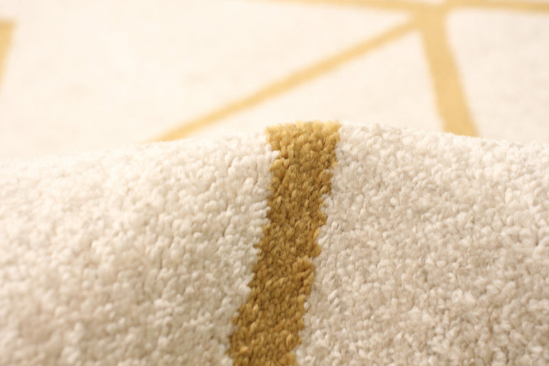 Carpette Anandi ivoire-or - 3 pi 11 pox 5 pi 7 po