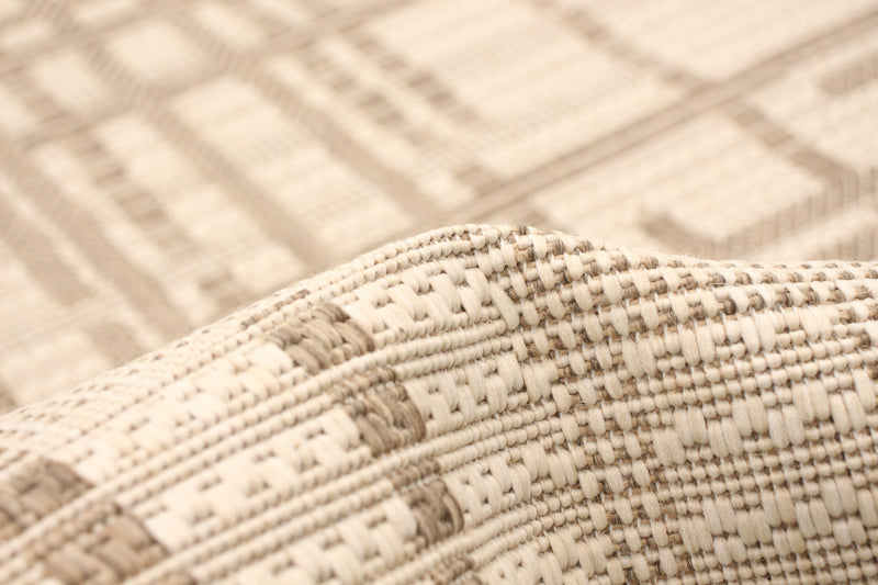 Carpette Sadie Burburry champagne taupe - 5 pi 3 pox 7 pi 7 po