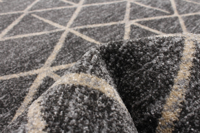 Carpette Davina grise - 6 pi 7 po x 9 pi 10 po