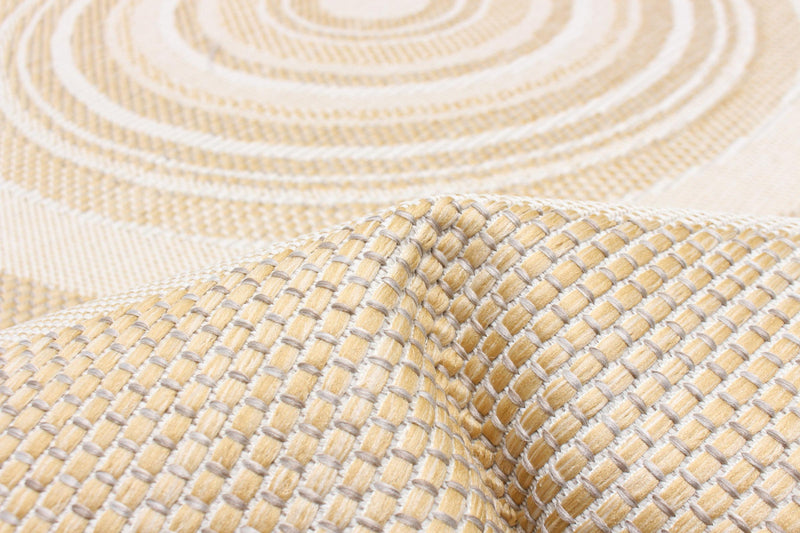 Carpette Neisha Modern dorée 5 pi 3 po x 7 pi 3 po