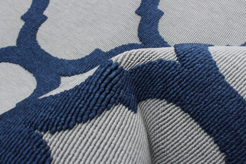  Carpette Sophie grisebleu marine - 2 pi 8 po x 4 pi 11 po