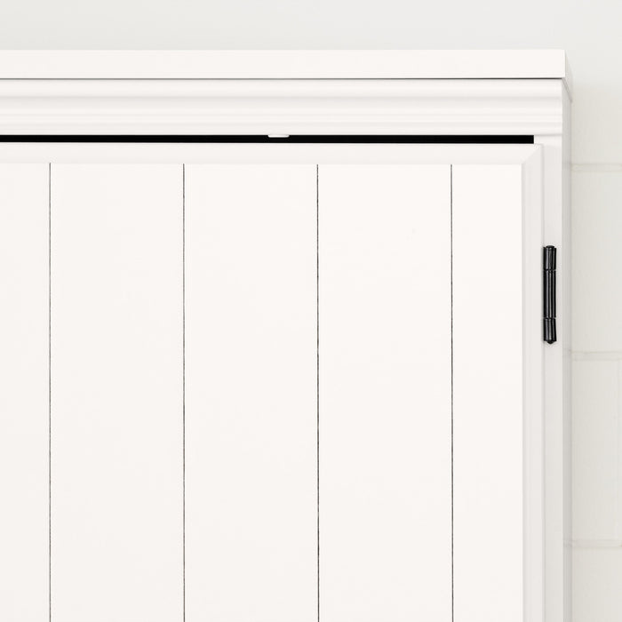 Farnel Armoire de rangement avec 4 portes - Blanc solide