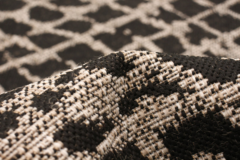 Carpette Sadie Safari noir-argent - 7 pi 10 pox 10 pi 2 po
