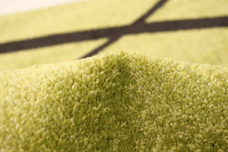 Carpette Carson crème-verte - 7 pi 10 pox 10 pi 2 po