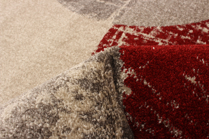 Carpette Ellegance ivoirerouge 3 pi 11 po x 5 pi 7 po